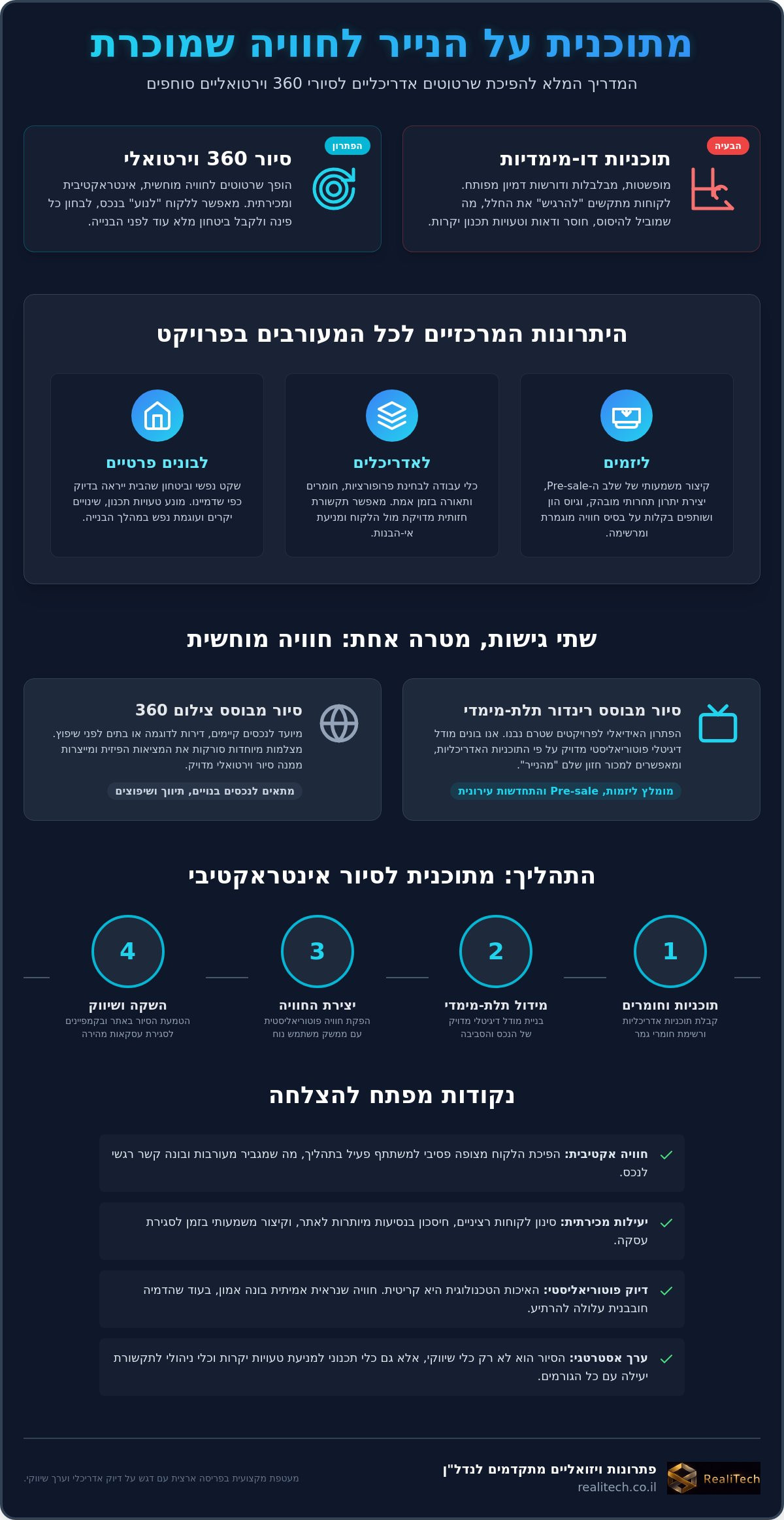 סיור 360 לנכס: המדריך המלא ליצירת חוויה אינטראקטיבית שמוכרת נדל״ן