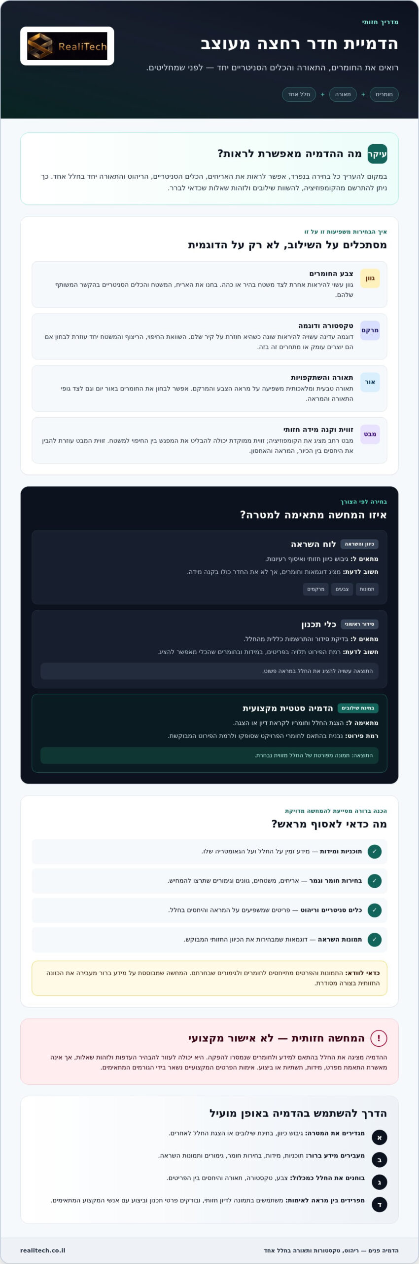 הדמיית חדר רחצה מעוצב: כך בוחרים המחשה מדויקת